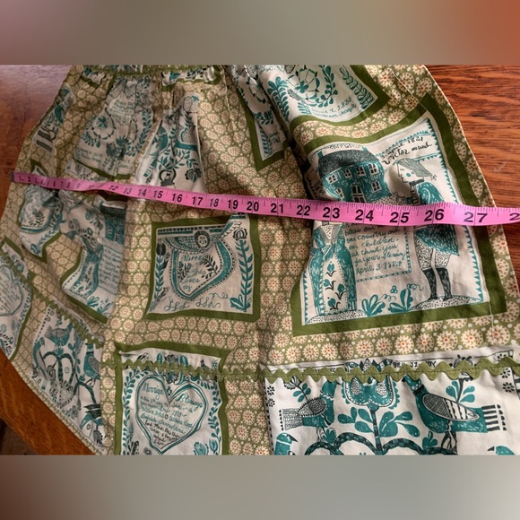 Vintage Waverly Bonded Glosheen Half Apron Marriage Blessing MCM￼ Ricrac 70s ? - Picture 11 of 16